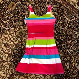 Colorful Striped Kids tanktop Dress medium